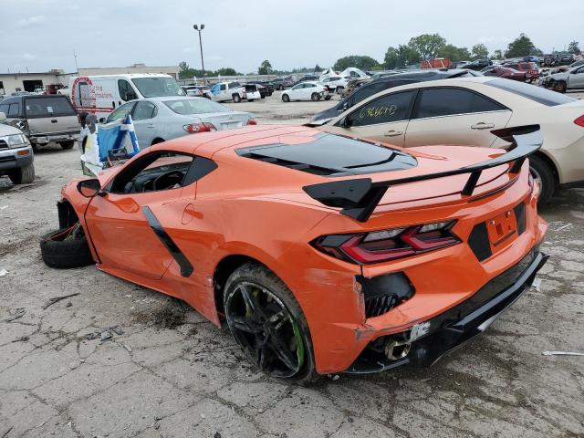 1G1Y62D40L5112467 - 2020 CHEVROLET CORVETTE STINGRAY 1LT ORANGE photo 2