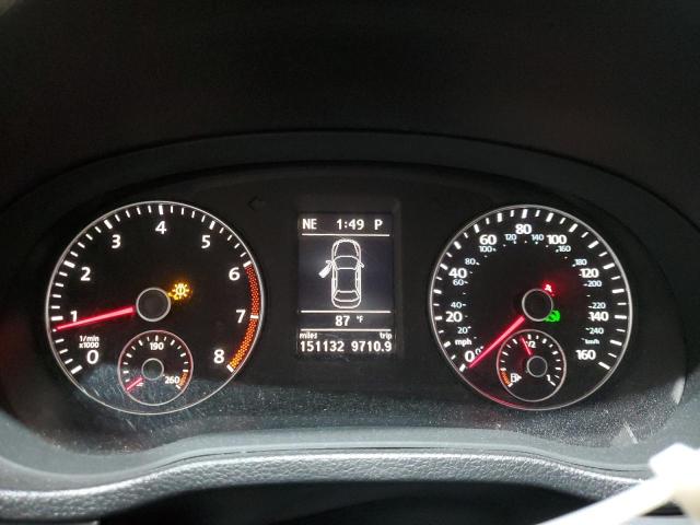 1VWBP7A3XCC054511 - 2012 VOLKSWAGEN PASSAT SE GRAY photo 9