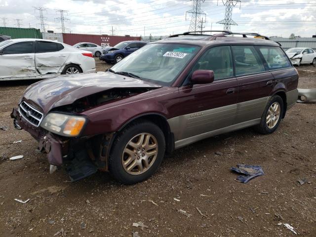 4S3BH686217634447 - 2001 SUBARU LEGACY OUTBACK LIMITED MAROON photo 1
