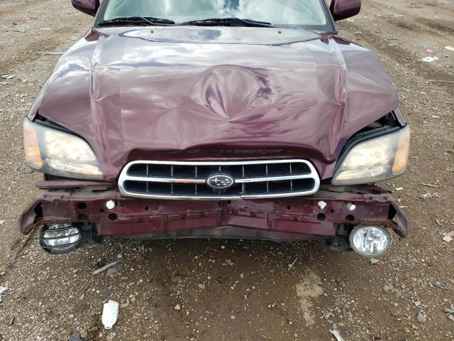 4S3BH686217634447 - 2001 SUBARU LEGACY OUTBACK LIMITED MAROON photo 11