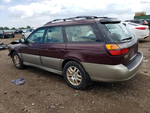 4S3BH686217634447 - 2001 SUBARU LEGACY OUTBACK LIMITED MAROON photo 2