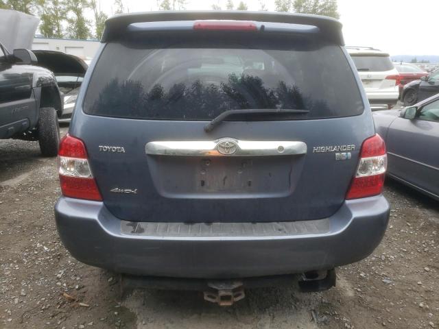 JTEEW21A570036229 - 2007 TOYOTA HIGHLANDER HYBRID BLUE photo 6