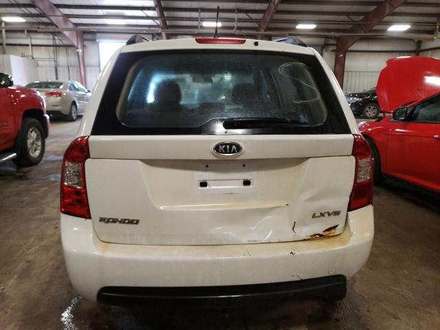 KNAFG526987149057 - 2008 KIA RONDO LX WHITE photo 6