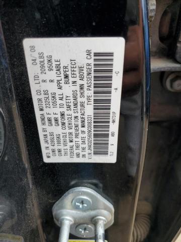 JH4CU25609C008331 - 2009 ACURA TSX BLACK photo 12