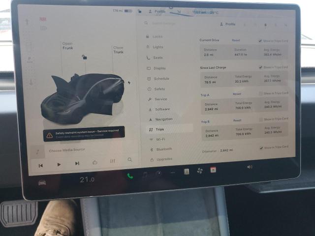 5YJ3E1EA6SF909483 - 2025 TESLA MODEL 3 GRAY photo 9