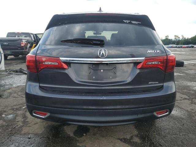 5FRYD4H40GB051952 - 2016 ACURA MDX TECHNOLOGY GRAY photo 6