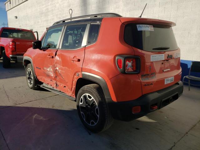 ZACCJBCT2GPD09677 - 2016 JEEP RENEGADE TRAILHAWK ORANGE photo 3