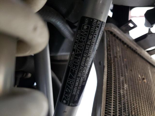 WB10A1103FZ187432 - 2015 BMW R1200 GS RED photo 10