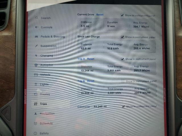 5YJSA1E24MF426416 - 2021 TESLA MODEL S Սև լուսանկար 9