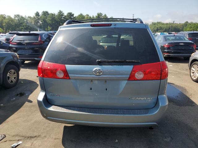 5TDBK22C58S017343 - 2008 TOYOTA SIENNA XLE BLUE photo 6