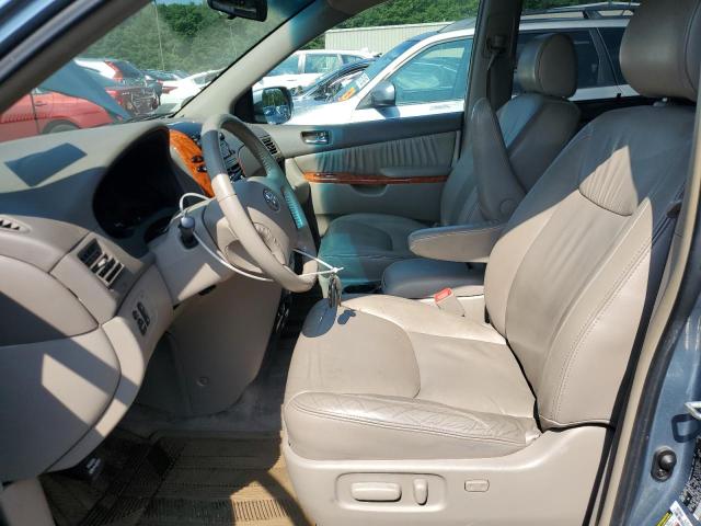 5TDBK22C58S017343 - 2008 TOYOTA SIENNA XLE BLUE photo 7