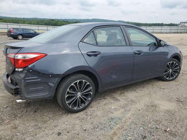 2T1BURHE8EC100815 - 2014 TOYOTA COROLLA L BLUE photo 3