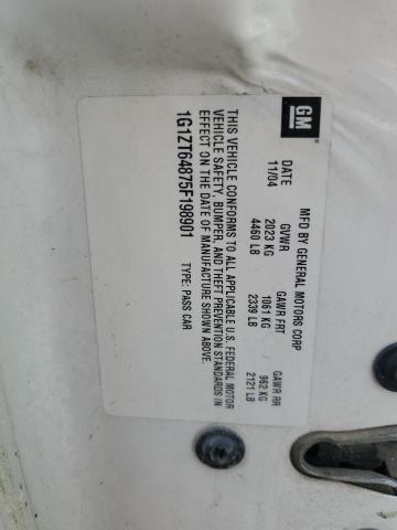 1G1ZT64875F198901 - 2005 CHEVROLET MALIBU MAXX LS 白色 照片 12