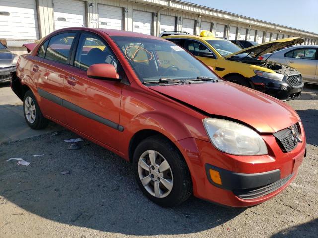 KNADE123976204896 - 2007 KIA RIO BASE ORANGE photo 4