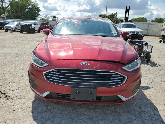 3FA6P0MU8KR171512 - 2019 FORD FUSION SEL RED photo 5