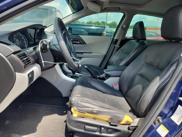 1HGCR2F7XDA065345 - 2013 HONDA ACCORD EX BLUE photo 7