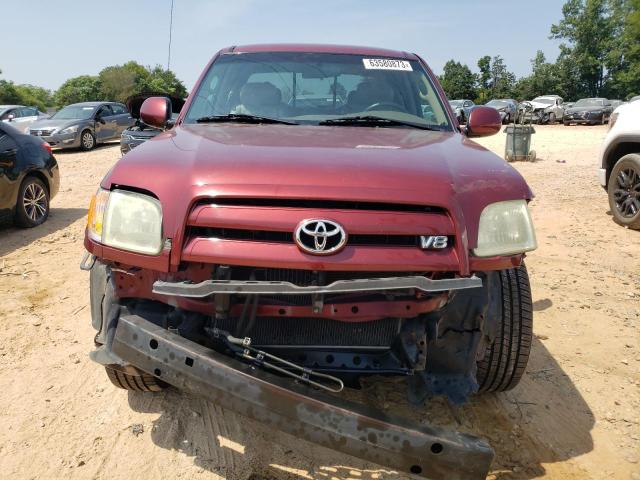 5TBBT481X4S447564 - 2004 TOYOTA TUNDRA ACCESS CAB LIMITED MAROON photo 5