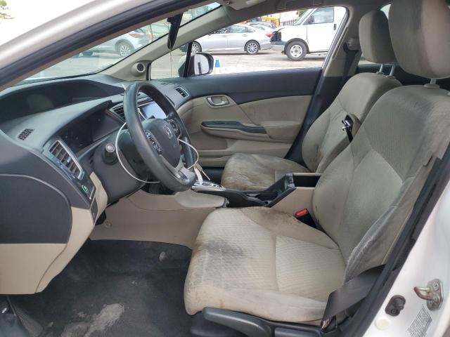 19XFB2F70FE021855 - 2015 HONDA CIVIC SE WHITE photo 7