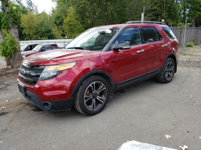 1FM5K8GT9EGA81928 - 2014 FORD EXPLORER SPORT RED photo 1