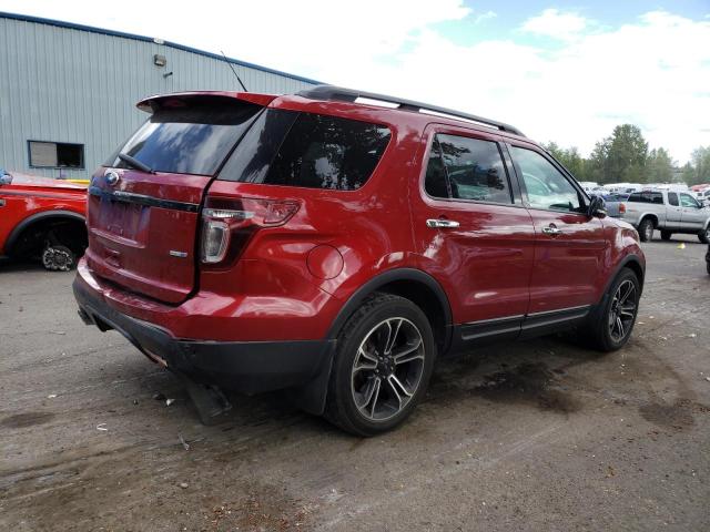 1FM5K8GT9EGA81928 - 2014 FORD EXPLORER SPORT RED photo 3