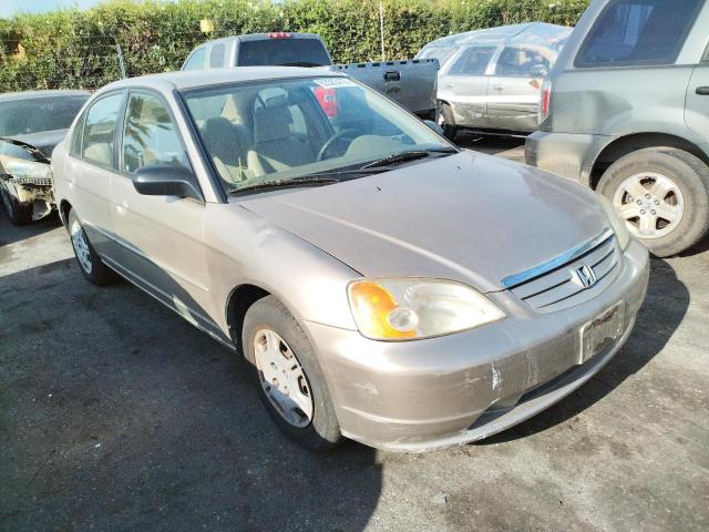 JHMES165X2S005012 - 2002 HONDA CIVIC LX BEIGE photo 1