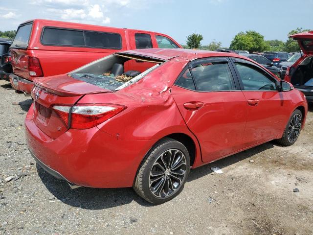 2T1BURHE2FC387523 - 2015 TOYOTA COROLLA L RED photo 3