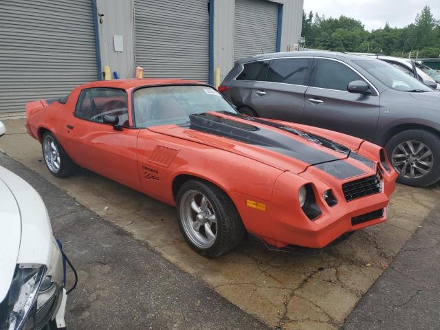 1Q87L8N611821 - 1978 CHEVROLET CAMARO ORANGE photo 4