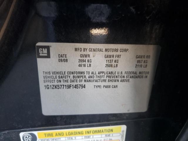 1G1ZK57719F145794 - 2009 CHEVROLET MALIBU LTZ Qara foto 12