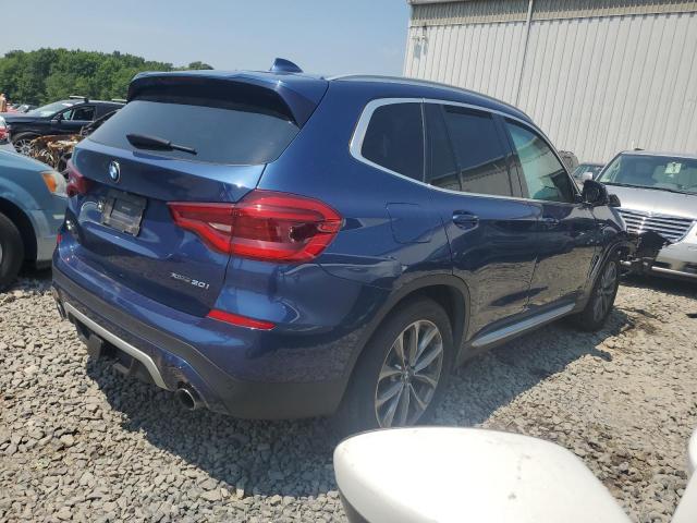 5UXTR9C53KLE21177 - 2019 BMW X3 XDRIVE30I BLUE photo 3