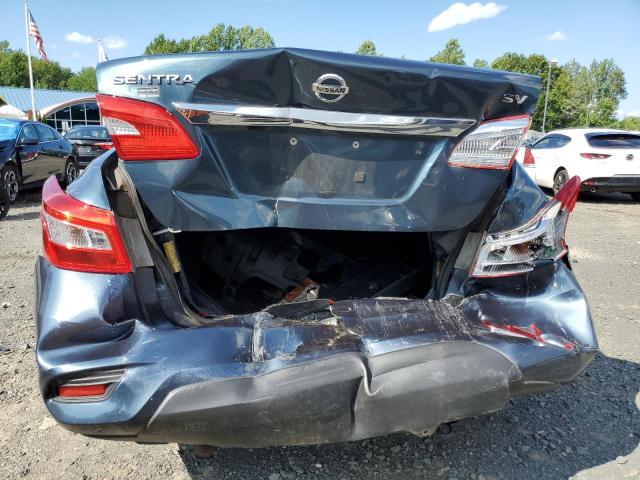 3N1AB7AP3HY354599 - 2017 NISSAN SENTRA S BLUE photo 6