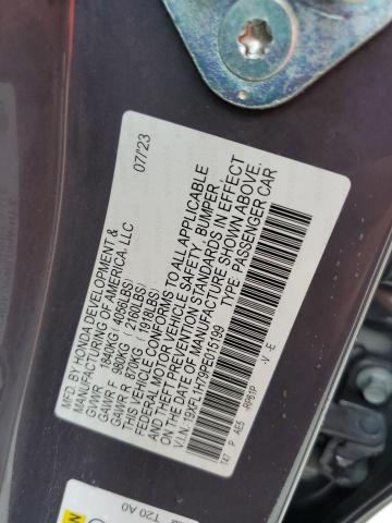 19XFL1H79PE015199 - 2023 HONDA CIVIC EXL Boz foto 12