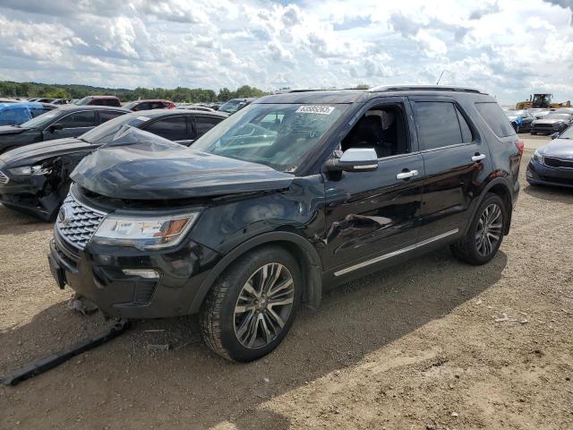 1FM5K8HT1JGA54229 - 2018 FORD EXPLORER PLATINUM BLACK photo 1