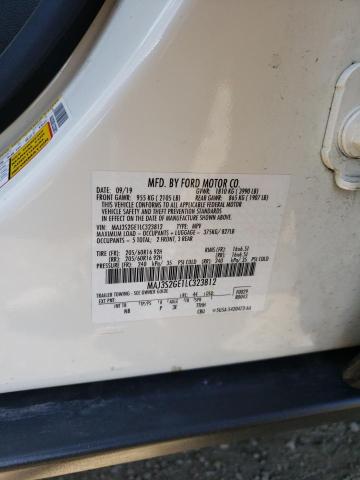 MAJ3S2GE1LC323812 - 2020 FORD ECOSPORT SE 白色 照片 12