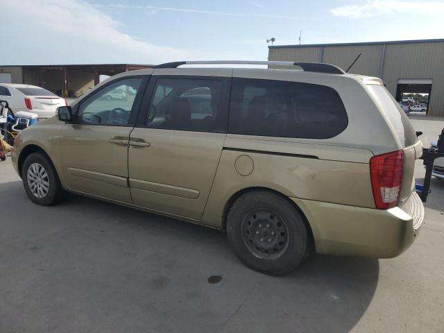 KNDMG4C74B6384085 - 2011 KIA SEDONA LX GOLD photo 2