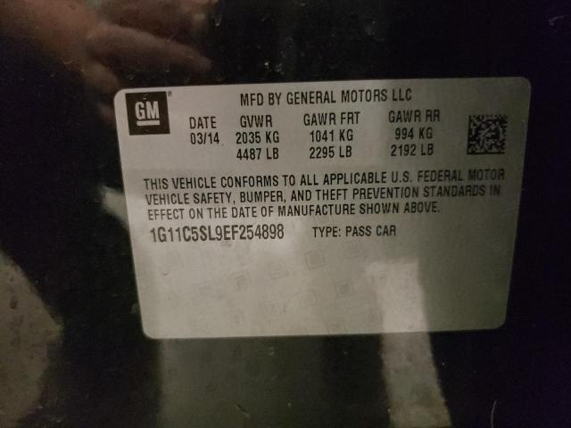 1G11C5SL9EF254898 - 2014 CHEVROLET MALIBU 1LT Qara foto 12