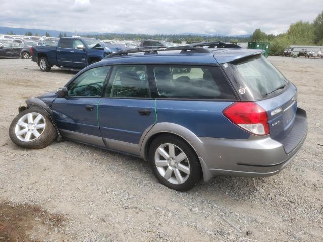 4S4BP61C587346527 - 2008 SUBARU OUTBACK 2.5I BLUE photo 2