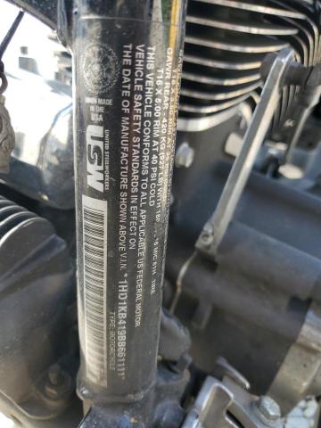 1HD1KB419BB661111 - 2011 HARLEY-DAVIDSON FLHX BLACK photo 9