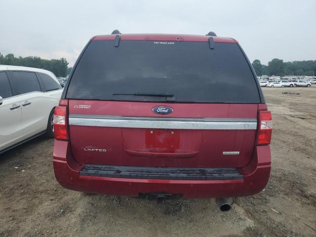 1FMJU1KT3HEA40928 - 2017 FORD EXPEDITION LIMITED BURGUNDY photo 6