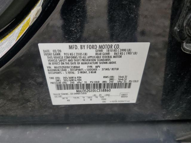 MAJ3S2GE0LC358860 - 2020 FORD ECOSPORT SE Սպիտակ լուսանկար 13