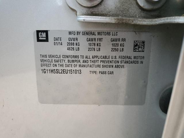 1G11H5SL2EU151013 - 2014 CHEVROLET MALIBU LTZ 银色 照片 12