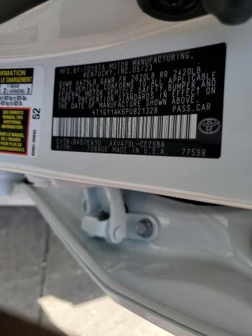 4T1G11AK6PU821328 - 2023 TOYOTA CAMRY SE NIGHT SHADE WHITE photo 12