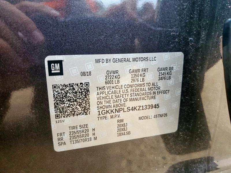 1GKKNPLS4KZ133945 - 2019 GMC ACADIA DENALI 灰色 照片 13