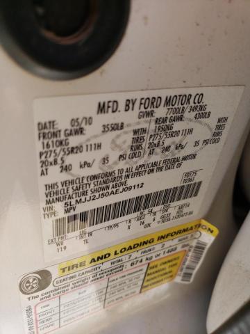 5LMJJ2J50AEJ09112 - 2010 LINCOLN NAVIGATOR 白色 照片 13