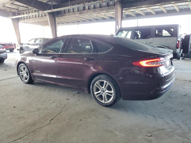 3FA6P0LU7JR211885 - 2018 FORD FUSION SE HYBRID ბურგუნდია ფოტო 2