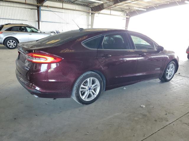 3FA6P0LU7JR211885 - 2018 FORD FUSION SE HYBRID ბურგუნდია ფოტო 3