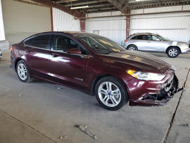 3FA6P0LU7JR211885 - 2018 FORD FUSION SE HYBRID ბურგუნდია ფოტო 4