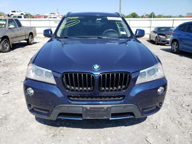 5UXWX7C57E0E82965 - 2014 BMW X3 XDRIVE35I BLUE photo 5