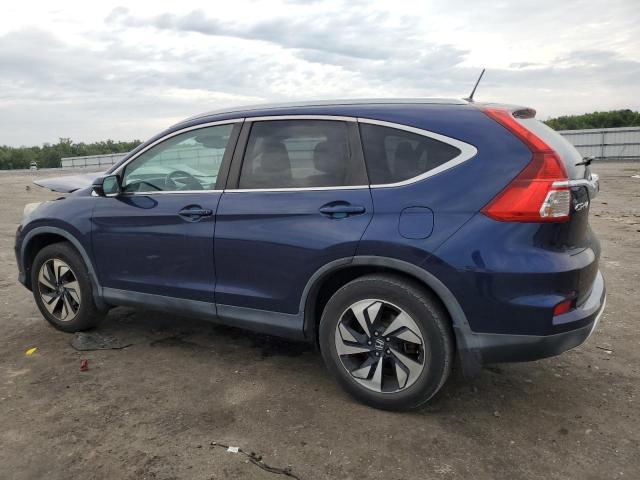 5J6RM4H95FL099809 - 2015 HONDA CR-V TOURING BLUE photo 2