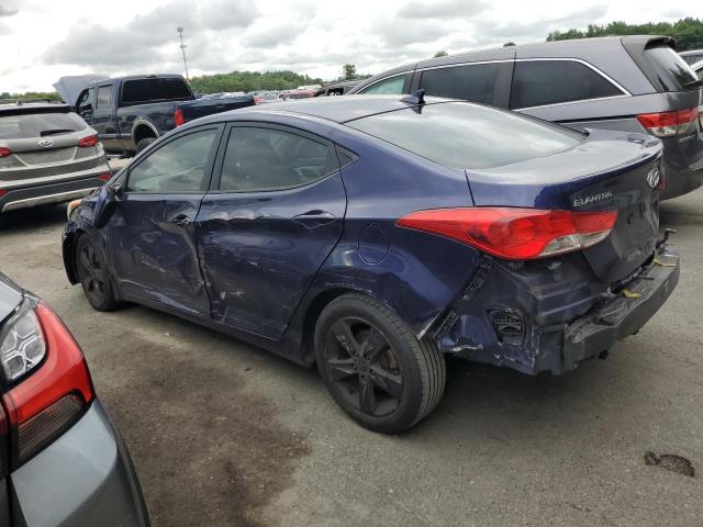 5NPDH4AE6DH177432 - 2013 HYUNDAI ELANTRA GLS BLUE photo 2