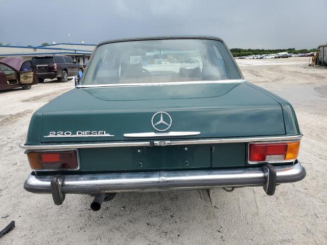 11511010218392 - 1972 MERCEDES-BENZ 220D GREEN photo 6